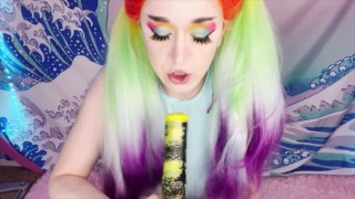 Rainbow Dash Sucks off New Recruit's Horse Cock