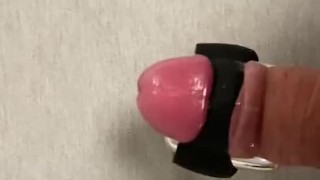 Huge cumshot after prostate massage and toy