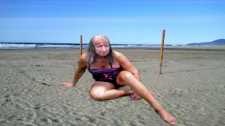 at the beach