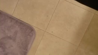 Finishing my piss and my self...I was already wet anyway. 