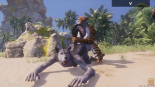 Wild Life / Lesbian Furrie Porn Tiger and Wolf Girl