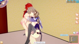 3D/Anime/Hentai. Genshin Impact: Lisa gets fucked by Diluc !!!