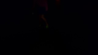 When I need to pee after party (Upskirt and panties pee