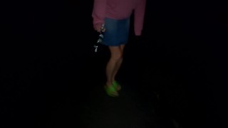 When I need to pee after party (Upskirt and panties pee