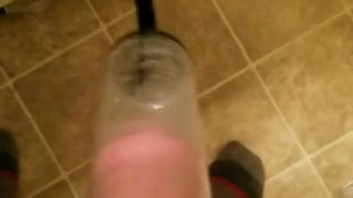 Pumped penis massive load