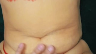 Getting FUCK in my new RED lingerie & CUMING on my PUSSY 