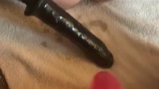 Watch as I grab my hubby by his hips and fuck his cuck ass so good with my thick cock!