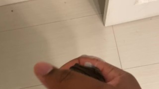 BBC Cums everywhere in Bathroom