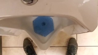 Hippie jerks off while doing laundry