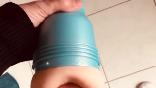 I play with a fleshlight and cum / FLESHJACK