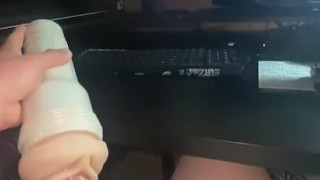 Elsa fleshlight fucking w/my huge dick 