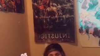 Emo Girl Tease and Masturbation 