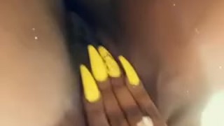 Hard sexy climax while in shower