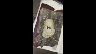 Pissing clothes then put them on