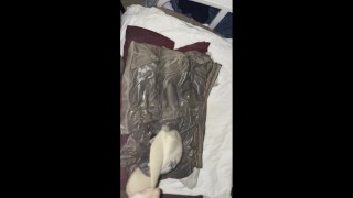 Pissing clothes then put them on