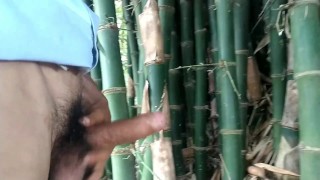 Indian boy cumming on bamboo,Handjob Cumshot