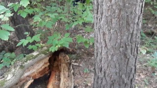 Exhibitionist girl in the forest masturbated for sex with my girlfriend - IkaSmokS