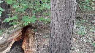 Exhibitionist girl in the forest masturbated for sex with my girlfriend - IkaSmokS