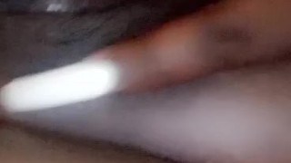 Playing wit my pussy before my baby daddy came n fuck me & ate my pussy& Ass