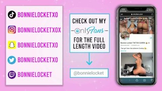 British Bonnie Locket riding her dildo 
