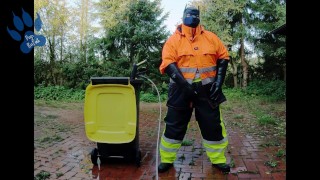 Raingear Pup - pawing outdoors after work