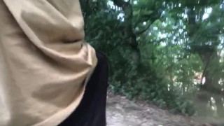 First public park mastrubation with insane cumshot