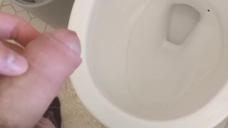 Boy with Uncut Dick Peeing. 