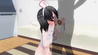 3D HENTAI Skinny nurse gives a blowjob to a patient