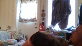 I suck sexy guy's dick while he plays Fortnite part 1