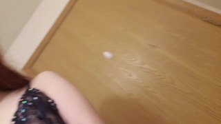 Stripping out of babydoll lingerie