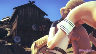 Attack on titans Yaoi Femboy - Eren annalingus