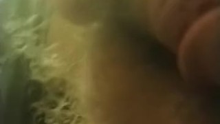 Soft hairy dick with pre cum