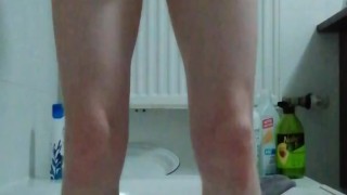 Master ordered me to play with my nipples and cum in a sock