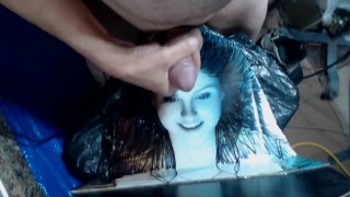 cumming all over cardboard cutout face