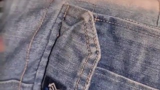 Very Risky in public with a Real stranger (very close People) I measure his cock then I make him cum