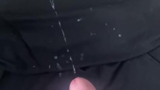 Hot hung trans girl shooting huge cumshot on her skirt. TS Jade Jameson 