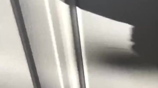 Naughty Guy at the Shower House has Anal Sex with 3 wall suction Dildos until he Cums w/ a BBC Dildo