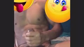 Black cock stroking 
