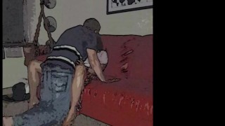Early Cartoon Video of Agness and Brett's Love Happening