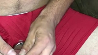 How did that huge cock fit in that tiny chastity! 