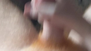 Uncut Ginger Teen Shoots Huge Load