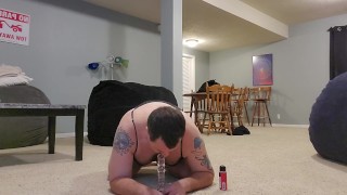 Sissy plays with dildo tell she cums