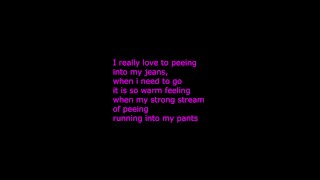 Very hot nonchalant peeing into my jeans