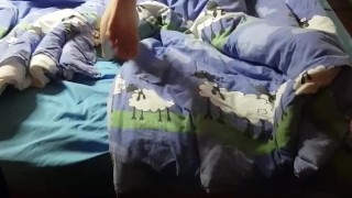 I wanted to rub one off quietly, but he caught me and watched me finger myself to an orgasm