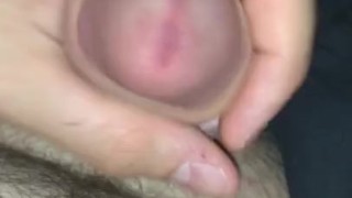 Hard cock jerking off