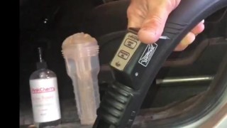 Best Cock Sucking Machine Ever: Clear Fleshlight & Vacuum Cleaner Combo Sucks the Cum Out of my Cock