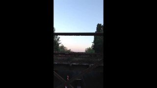 1ncandenza jerks off naked on abandoned railway bridges