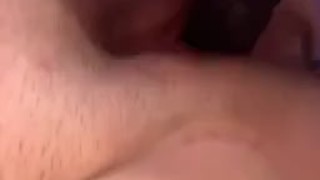 Masturbating with vibrator dildo