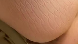 Peeing with nice little ass