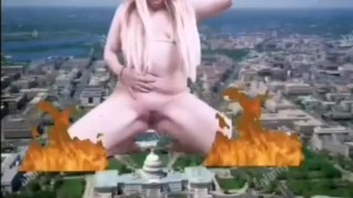 MEGAGIANTESS DEBORA : Fucking the white house SFX